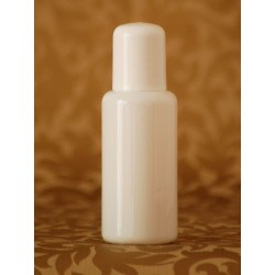 WHITE PET BOTTLE WITH A CAP, 50ml